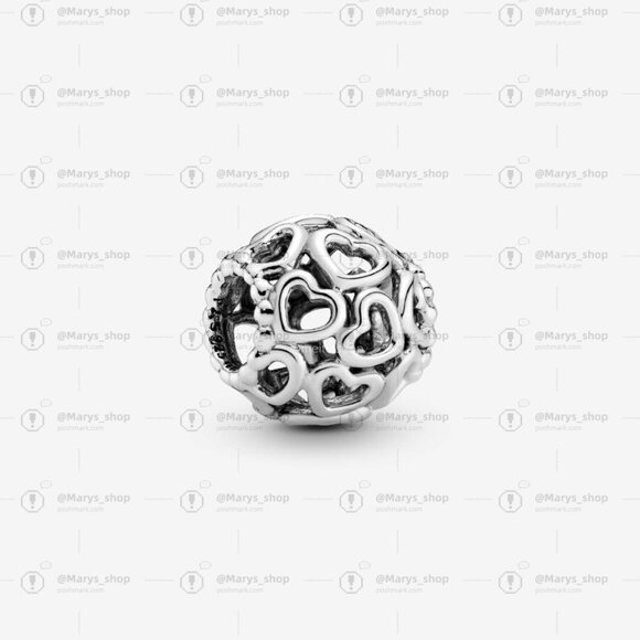 Pandora Open Your Heart Charm in Sterling Silver|Pendant - Picture 1 of 2